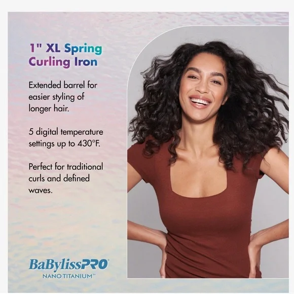 BaByLiss Nano TitaniumXL Spring curling iron - Picture 5 of 5